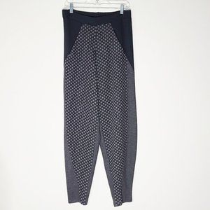 Alembika Gray & Black Polka Dot Knit Pants 3